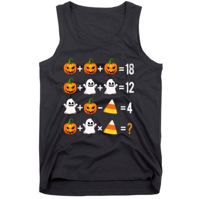 Halloween Order Of Operations Math Halloween Teacher Pumpkin Tank Top