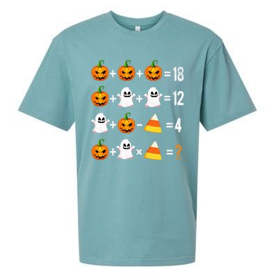 Halloween Order Of Operations Math Halloween Teacher Pumpkin Sueded Cloud Jersey T-Shirt