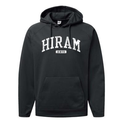 Hiram Ohio Oh Js03 College University Style Performance Fleece Hoodie