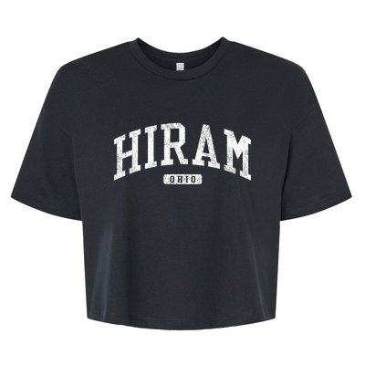 Hiram Ohio Oh Js03 College University Style Bella+Canvas Jersey Crop Tee