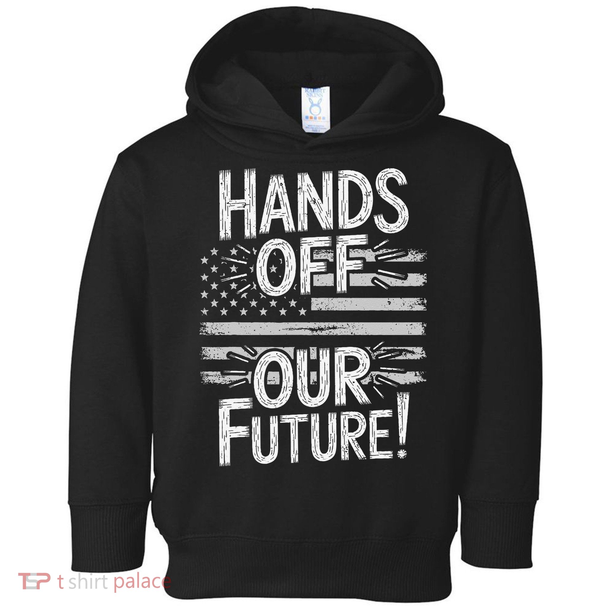 Hands Off Our Future Pro Democracy Anti MAGA Anti Oligarchy Toddler Hoodie