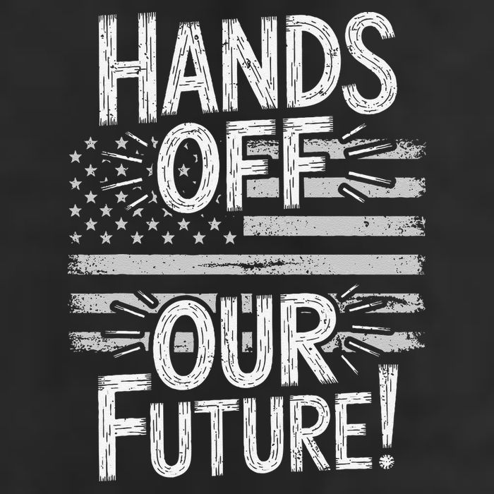 Hands Off Our Future Pro Democracy Anti MAGA Anti Oligarchy Microfiber Hand Towel