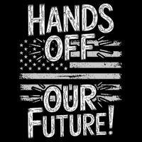 Hands Off Our Future Pro Democracy Anti MAGA Anti Oligarchy Wool Snapback Cap
