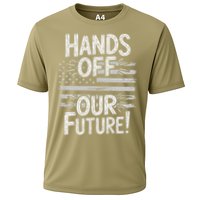 Hands Off Our Future Pro Democracy Anti MAGA Anti Oligarchy Cooling Performance Crew T-Shirt