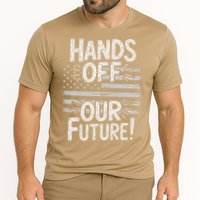 Hands Off Our Future Pro Democracy Anti MAGA Anti Oligarchy Cooling Performance Crew T-Shirt