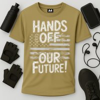Hands Off Our Future Pro Democracy Anti MAGA Anti Oligarchy Cooling Performance Crew T-Shirt