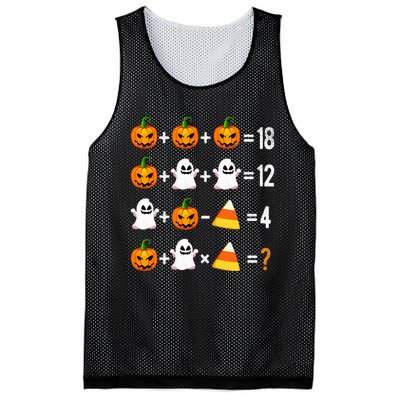 Halloween Order Of Operations Math Halloween Mesh Reversible Basketball Jersey Tank