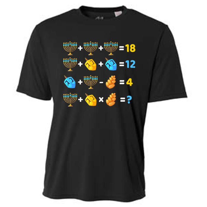 Hanukkah Order Of Operations Quiz Math Teacher Cooling Performance Crew T-Shirt