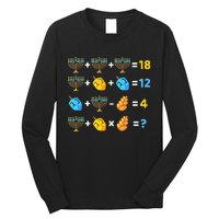 Hanukkah Order Of Operations Quiz Math Teacher Long Sleeve Shirt