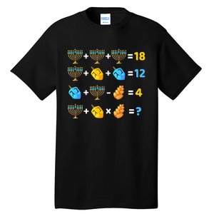 Hanukkah Order Of Operations Quiz Math Teacher Tall T-Shirt