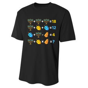 Hanukkah Order Of Operations Quiz Math Teacher Performance Sprint T-Shirt