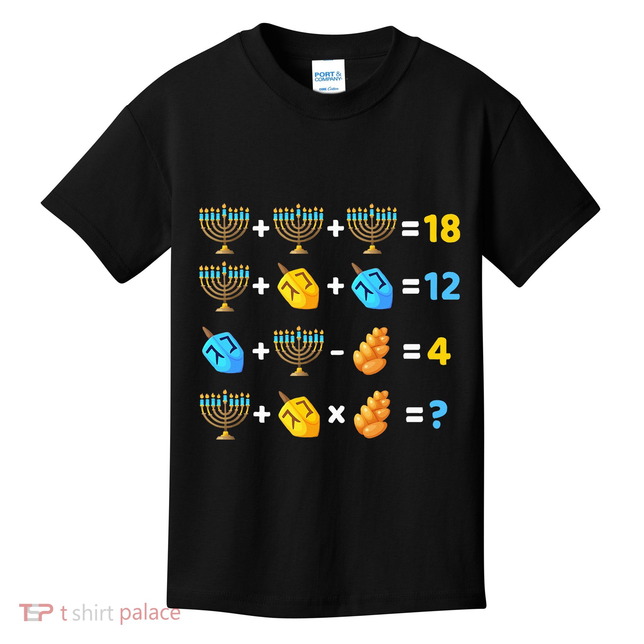 Hanukkah Order Of Operations Quiz Math Teacher Kids T-Shirt