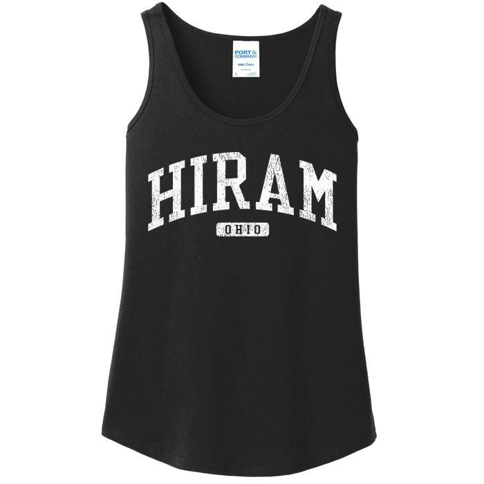 Hiram Ohio Oh Js03 College University Style Ladies Essential Tank