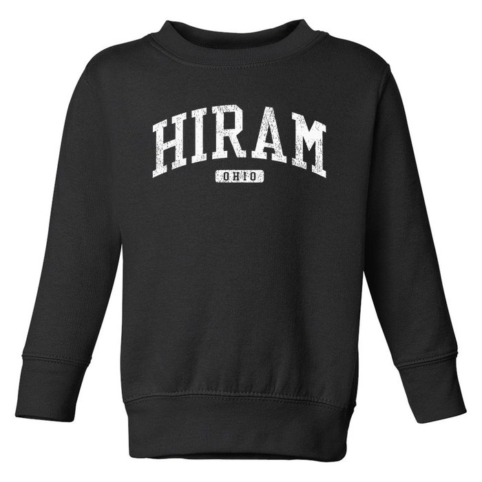 Hiram Ohio Oh Js03 College University Style Toddler Sweatshirt