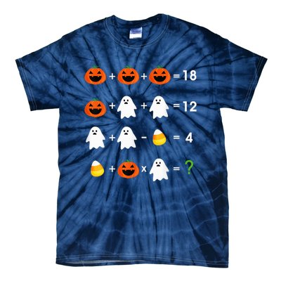 Halloween Order Of Operations Quiz Math Teacher Math Nerd Tie-Dye T-Shirt