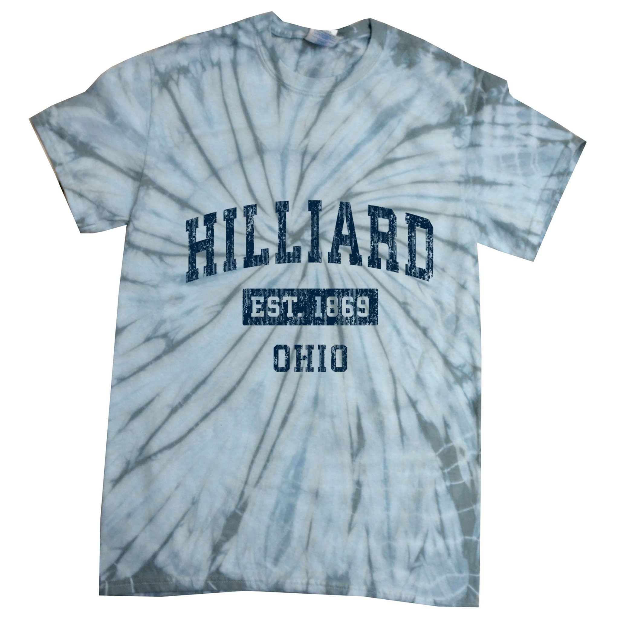 Hilliard Ohio Oh Vintage Sports Tie-Dye T-Shirt