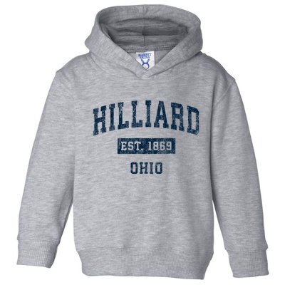 Hilliard Ohio Oh Vintage Sports Toddler Hoodie