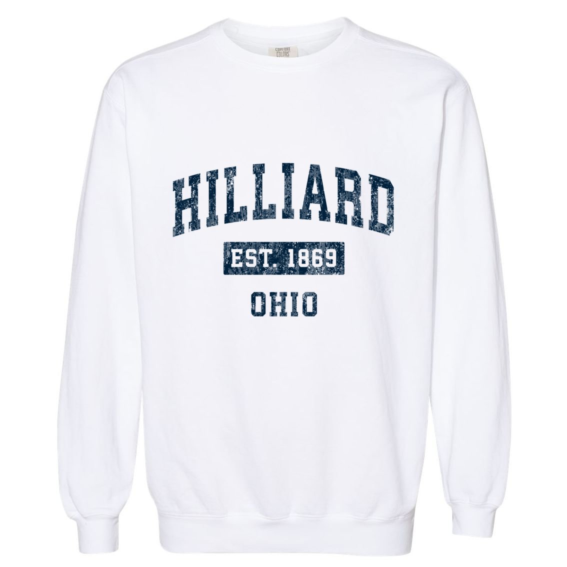 Hilliard Ohio Oh Vintage Sports Garment-Dyed Sweatshirt