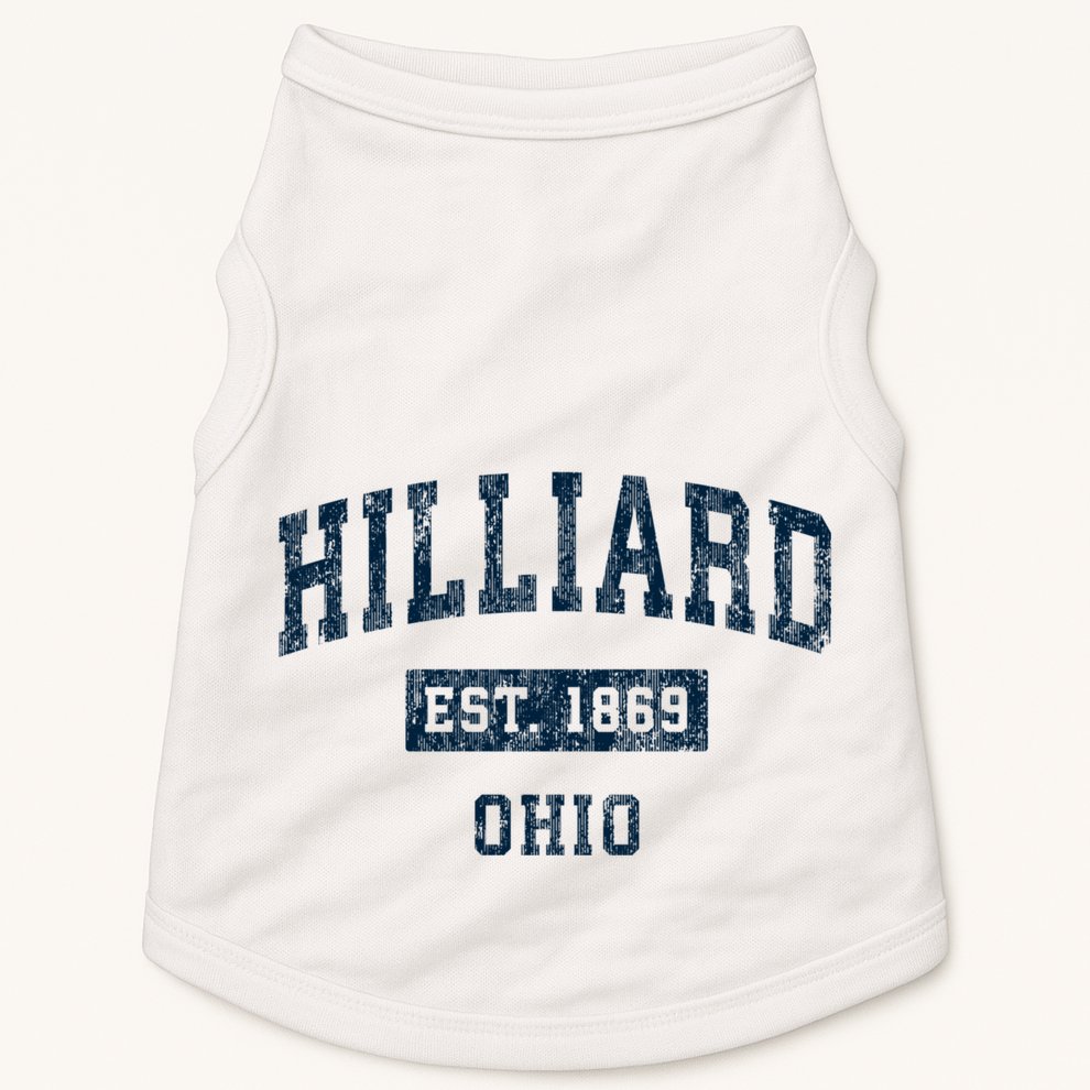 Hilliard Ohio Oh Vintage Sports Doggie Tank
