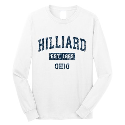 Hilliard Ohio Oh Vintage Sports Long Sleeve Shirt