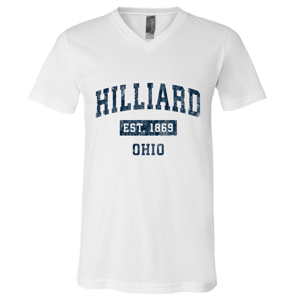 Hilliard Ohio Oh Vintage Sports V-Neck T-Shirt