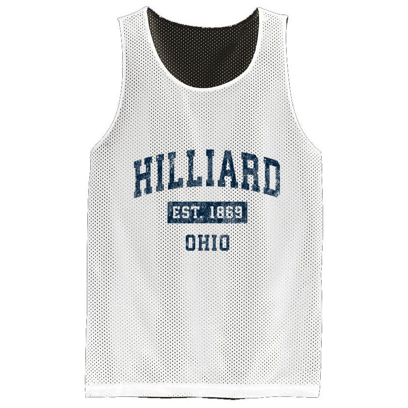 Hilliard Ohio Oh Vintage Sports Mesh Reversible Basketball Jersey Tank