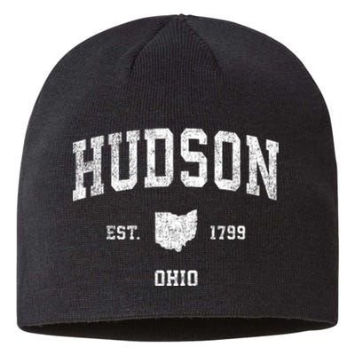 Hudson Ohio Oh Vintage Sports Sustainable Beanie