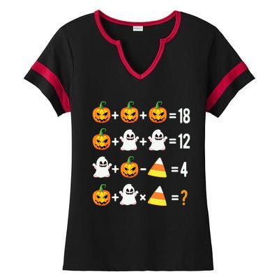 Halloween Order Of Operations Math Halloween Teacher Pumpkin Ladies Halftime Notch Neck Tee