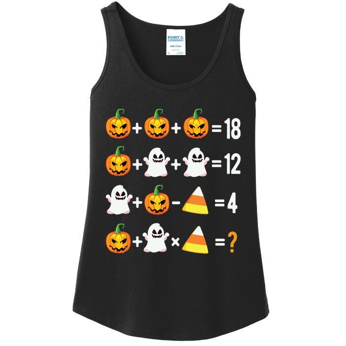 Halloween Order Of Operations Math Halloween Teacher Pumpkin Ladies Essential Tank