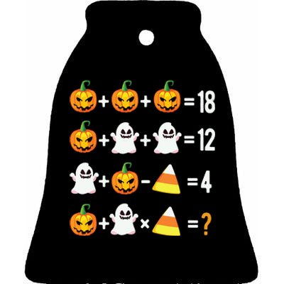 Halloween Order Of Operations Math Halloween Teacher Pumpkin Ceramic Bell Ornament