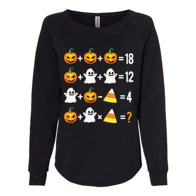 Halloween Order Of Operations Math Halloween Teacher Pumpkin Womens California Wash Sweatshirt