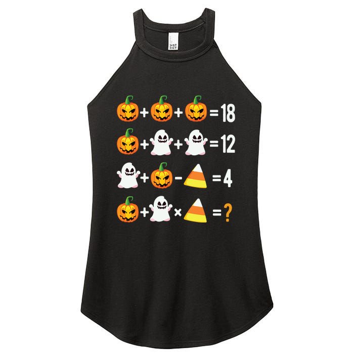 Halloween Order Of Operations Math Halloween Teacher Pumpkin Women's Perfect Tri Rocker Tank