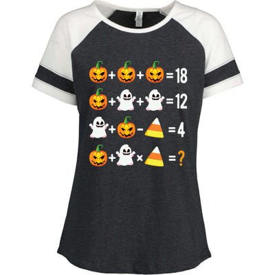 Halloween Order Of Operations Math Halloween Teacher Pumpkin Enza Ladies Jersey Colorblock Tee