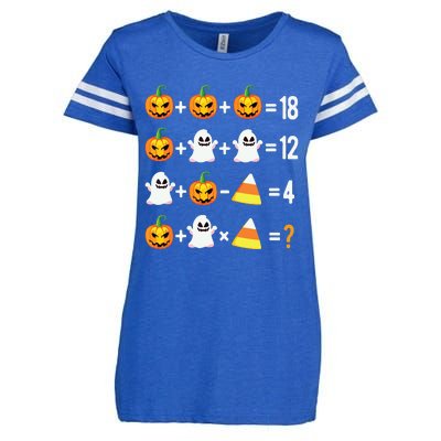 Halloween Order Of Operations Math Halloween Teacher Pumpkin Enza Ladies Jersey Football T-Shirt