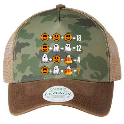 Halloween Order Of Operations Quiz Math Teacher Pumpkin Legacy Tie Dye Trucker Hat