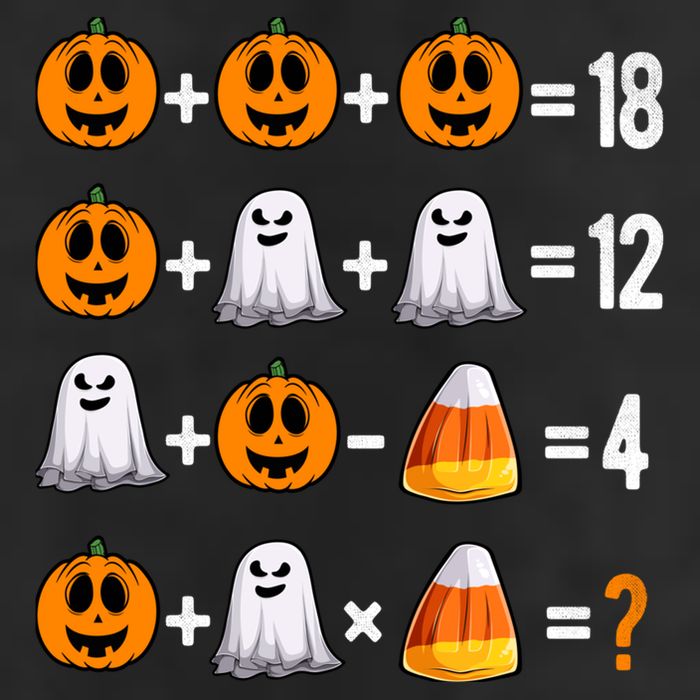 Halloween Order Of Operations Quiz Math Teacher Pumpkin Garment-Dyed Fleece Hoodie