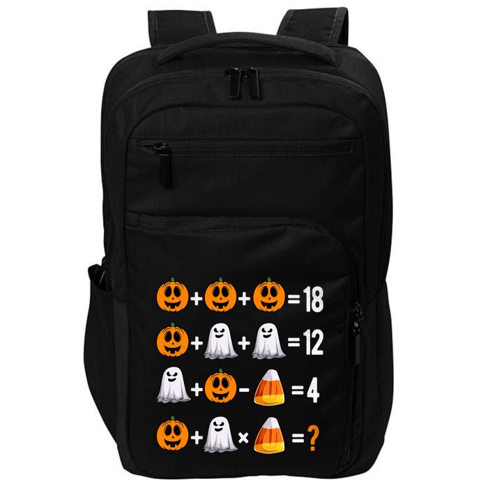 Halloween Order Of Operations Quiz Math Teacher Pumpkin Impact Tech Backpack
