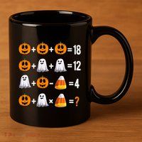 Halloween Order Of Operations Quiz Math Teacher Pumpkin 11oz C Handle Ceramic Mug