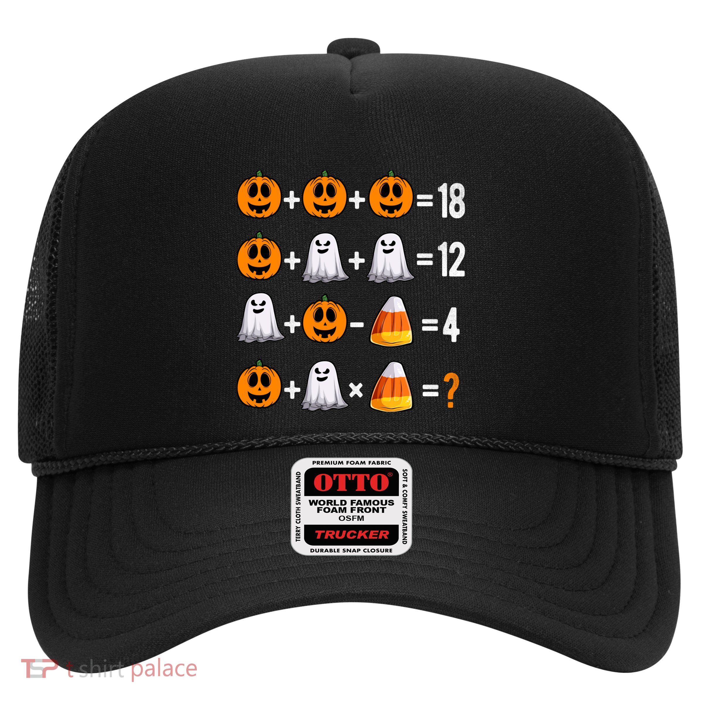 Halloween Order Of Operations Quiz Math Teacher Pumpkin Trucker Hat