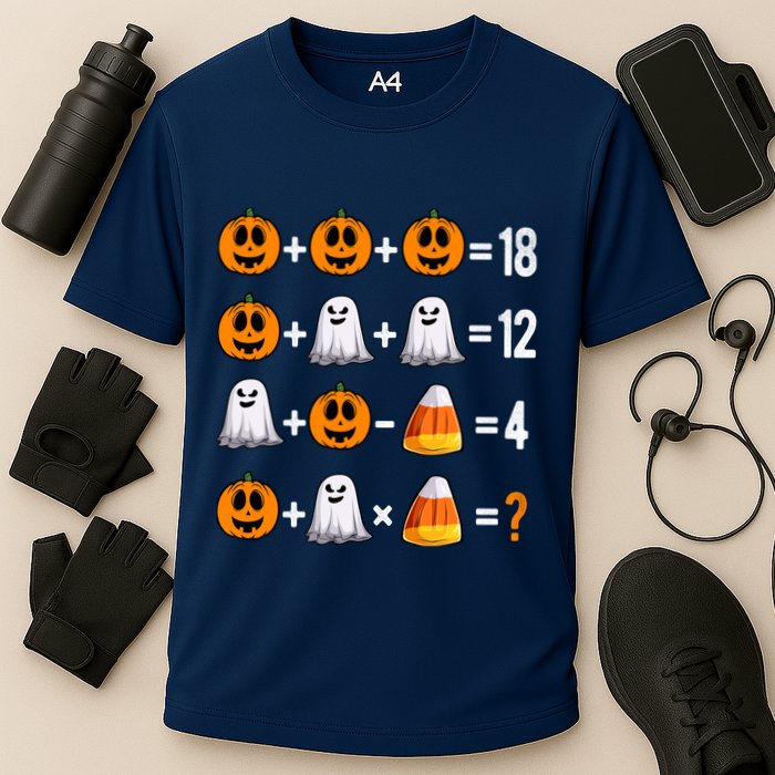 Halloween Order Of Operations Quiz Math Teacher Pumpkin Performance Shirt