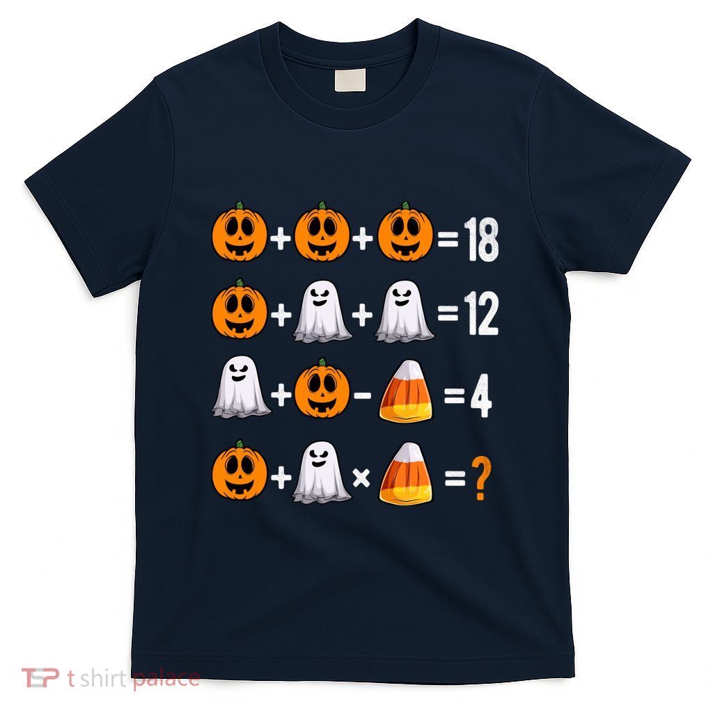 Halloween Order Of Operations Quiz Math Teacher Pumpkin T-Shirt