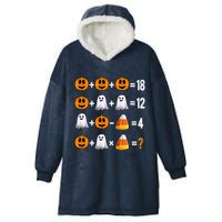 Halloween Order Of Operations Quiz Math Teacher Pumpkin Hooded Wearable Blanket