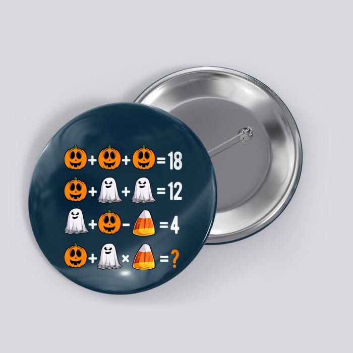 Halloween Order Of Operations Quiz Math Teacher Pumpkin Button