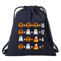 Halloween Order Of Operations Quiz Math Teacher Pumpkin Drawstring Bag