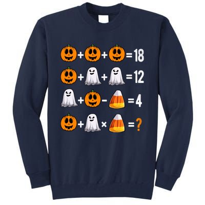 Halloween Order Of Operations Quiz Math Teacher Pumpkin Tall Sweatshirt