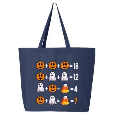 Halloween Order Of Operations Quiz Math Teacher Pumpkin 25L Jumbo Tote