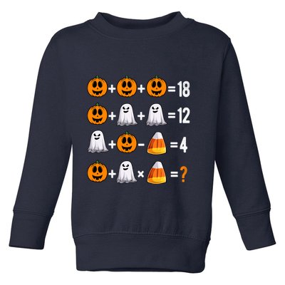 Halloween Order Of Operations Quiz Math Teacher Pumpkin Toddler Sweatshirt