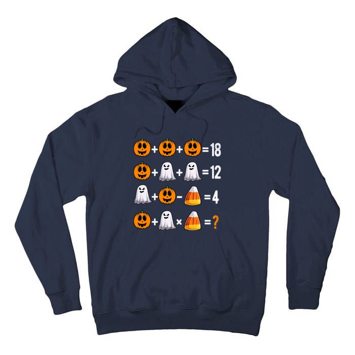 Halloween Order Of Operations Quiz Math Teacher Pumpkin Tall Hoodie