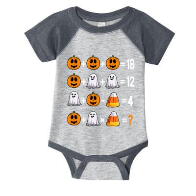Halloween Order Of Operations Quiz Math Teacher Pumpkin Infant Baby Jersey Bodysuit