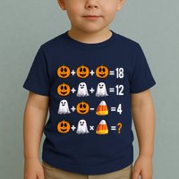 Halloween Order Of Operations Quiz Math Teacher Pumpkin Toddler T-Shirt